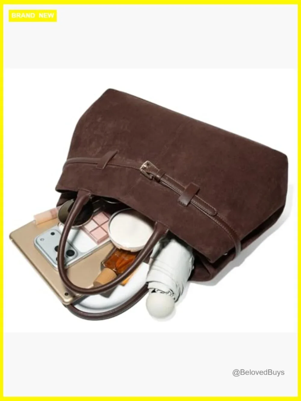Suede Hobo Tote Crossbody Bag with Adjustable Strap